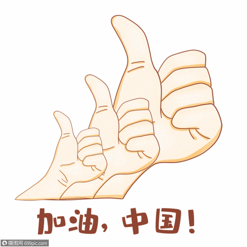 中国加油加油我们可以手势gif