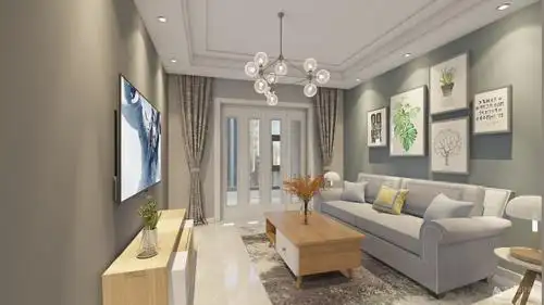 现代风格两室两厅装修设计效果图