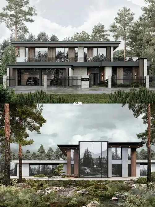 这款树林别墅一定可以激发你的建房欲望