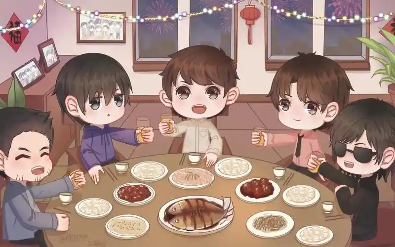 【绘画过程】是2020年的盗笔嫩牛五方的贺图鸭!_哔哩哔哩_bilibili