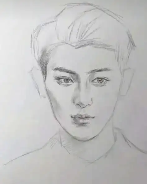 美术生画黄子韬素描画像成画就是本尊了网友表示实力担当