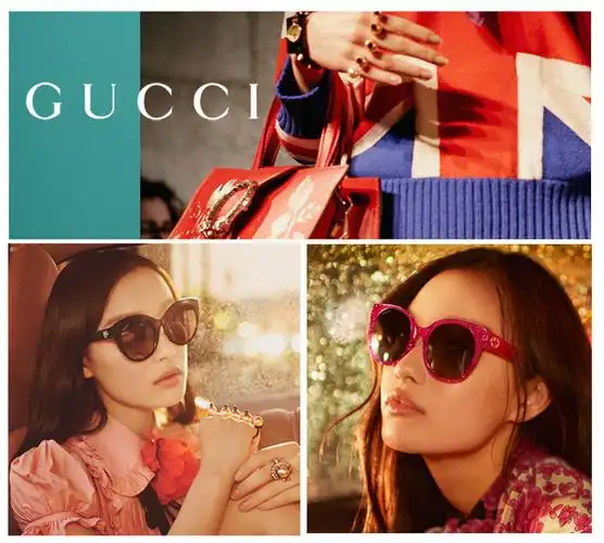 gucci/古驰太阳镜女士墨镜 黑色镜框茶色镜片0082sk 001