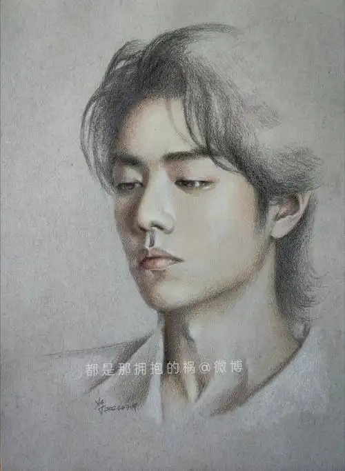 肖战##手绘##我的绘画成长史##彩铅手绘##我画的就是肖战