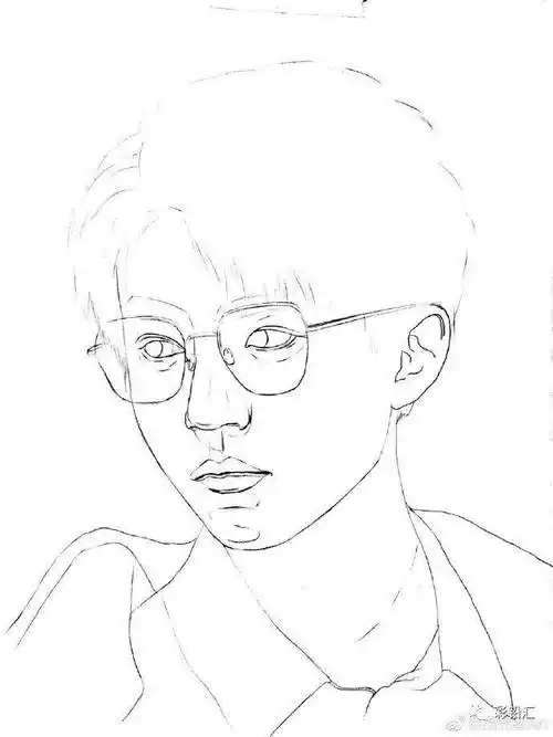 彩铅达人绘王俊凯