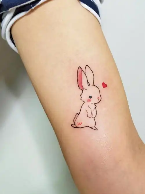 兔子_纹身图案手稿图片_空间61art 创始人 森的纹身作品集