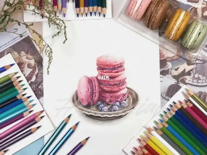 辉柏嘉彩铅手绘马卡龙