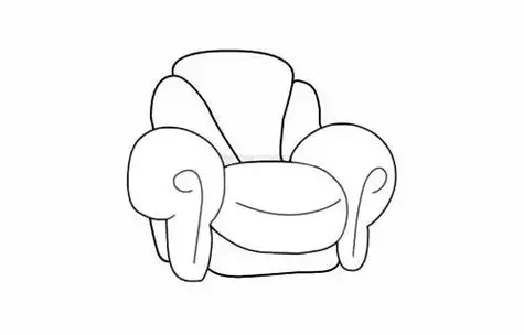 沙发简笔画简单画法步骤教程及图片大全
