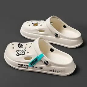 洞洞鞋男款夏季外穿防滑包头拖鞋男士休闲踩屎感沙滩男鞋开车半拖