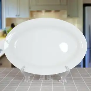 5寸椭圆形鱼盘大鱼盘陶瓷餐具菜盘子热卖