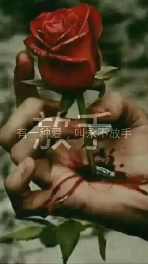 分割字伤痛的图片 有一种爱 叫永不放手