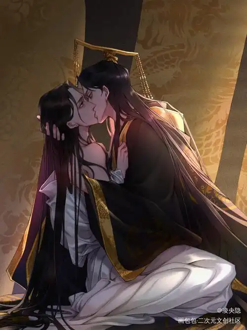 前世_二哈和他的白猫师尊燃晚墨燃楚晚宁古风绘画作品