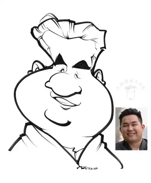 2015年大叔漫画工作室,以肖像漫画似颜绘为主题,开办成人培训课堂