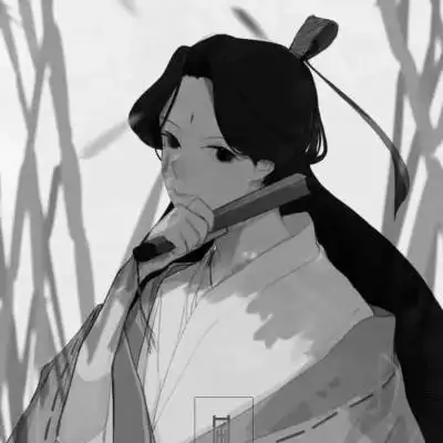 侠客头像男生古风黑白图片_男生动漫头像_头像屋