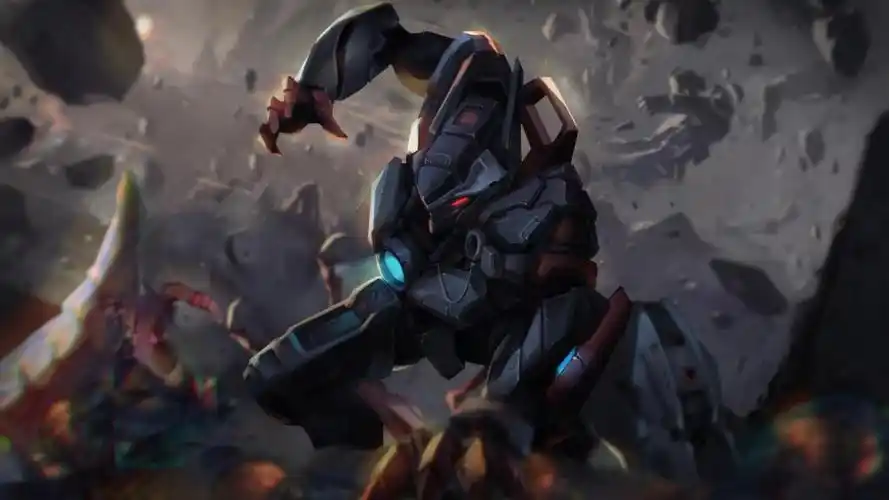 炫酷暗黑系机甲霸气手绘插画