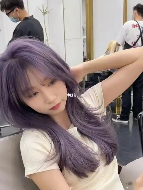 iu同款仙女发色神仙紫灰色高级又显白