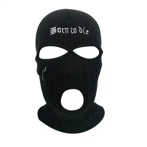 匪徒头套 搞笑头套沙雕面罩摩托车骑行帽子搞怪网红黑色劫匪面具绑匪