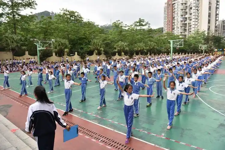 飒爽武术操 师生展英姿_学生风采_翰林实验学校