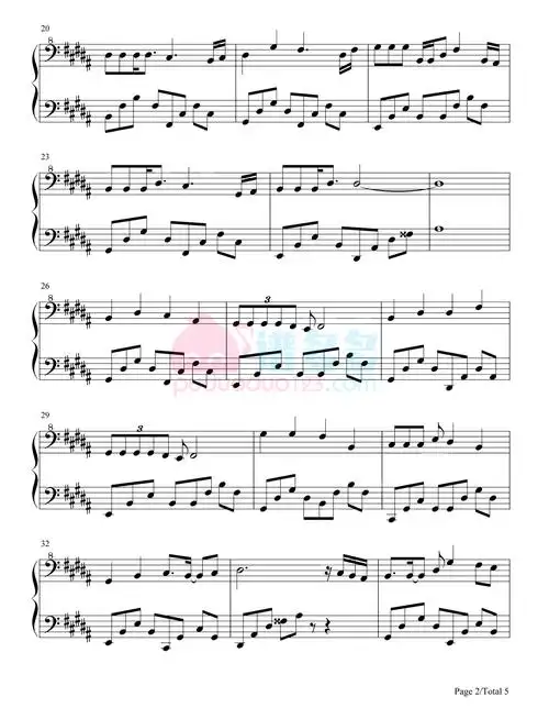 周深《和光同尘》钢琴谱