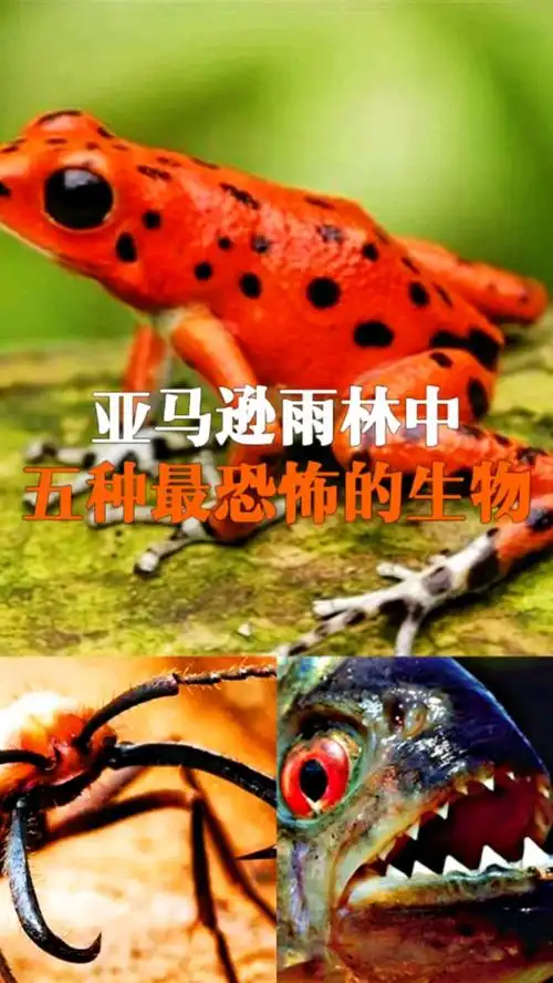 亚马逊热带雨林中五种最恐怖的生物