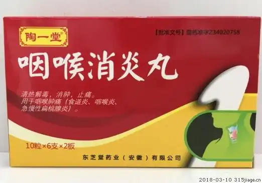 淘一堂咽喉消炎丸价格对比 6支*2板