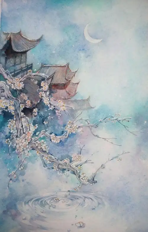 古风水彩素材 〕作者 林焯zhuo