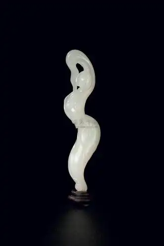 0940 吴德升 轻舞飞扬 白玉摆件2009
