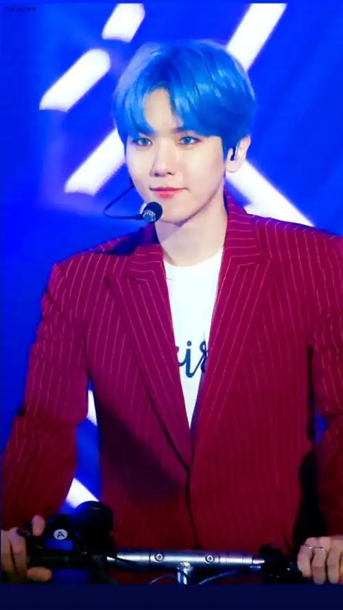 边伯贤/出道以来我最爱的发色之蓝果贤