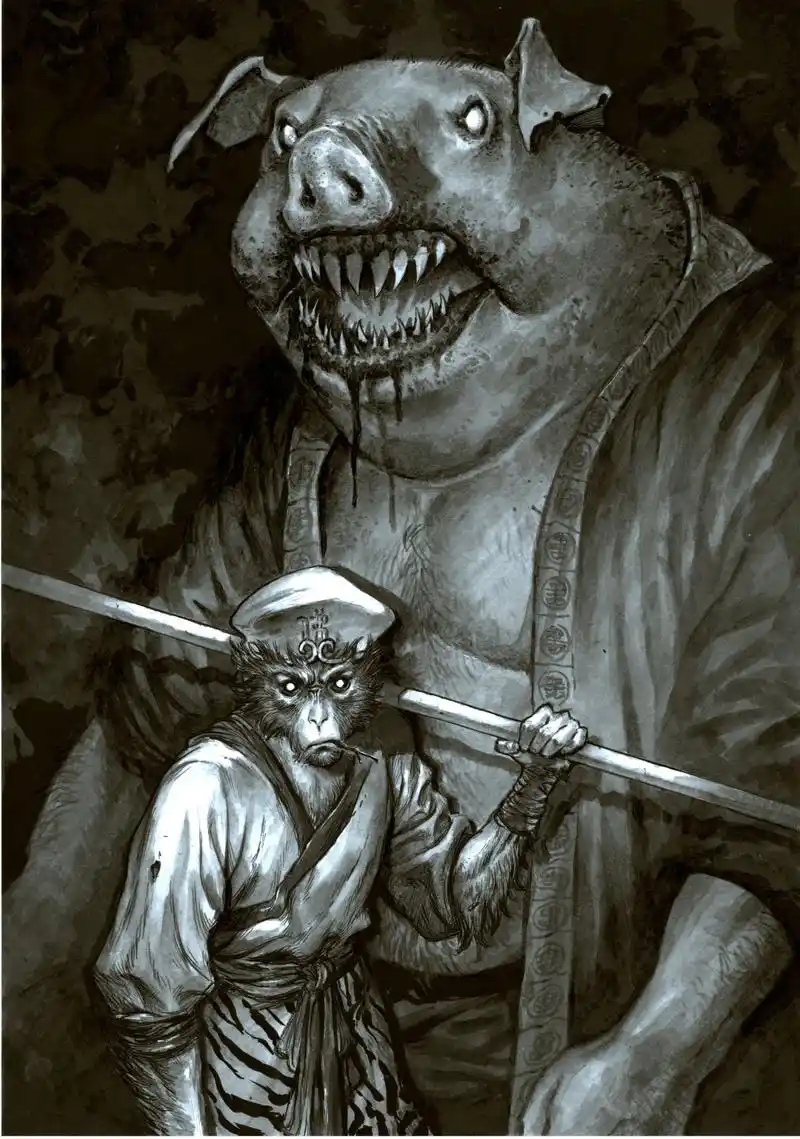 一组暗黑风格的《西游记》插画欣赏
