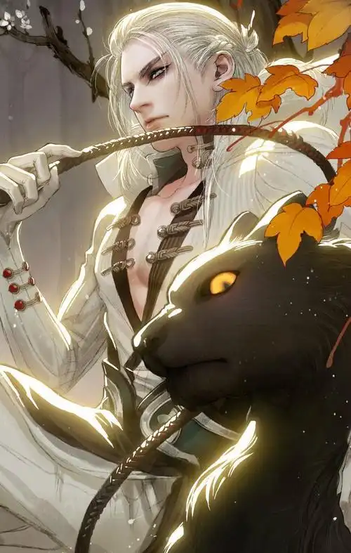 黑色禁药古风手绘插画