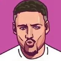 克莱汤普森卡通头像图片点击鼠标右键下载