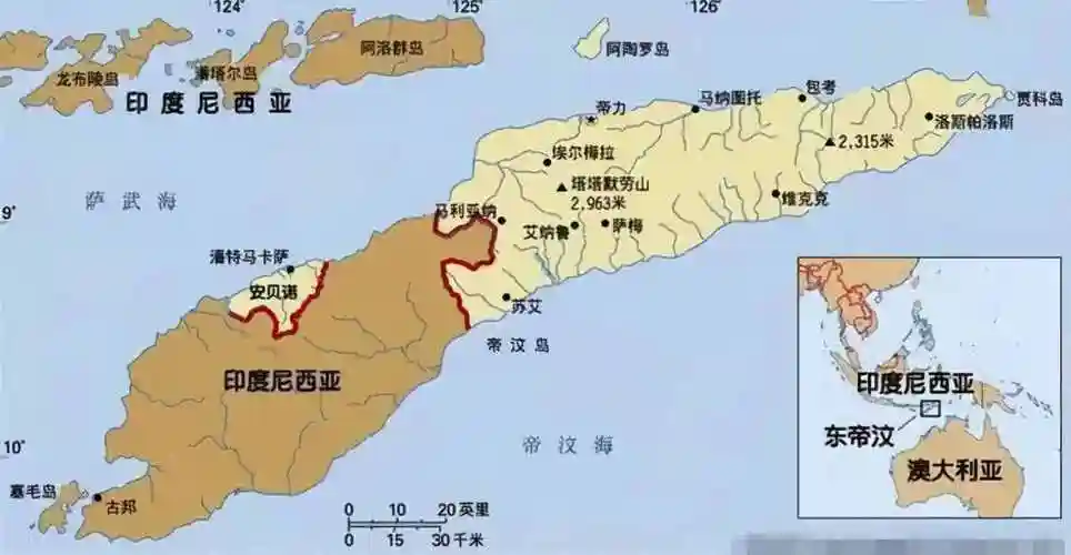 东帝汶地图你不知道的国家冷知识东帝汶篇
