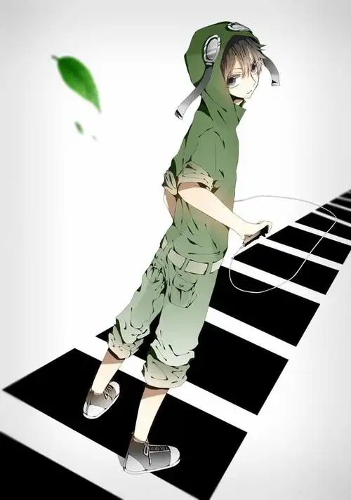 动漫人物侧身走路的图片或截图