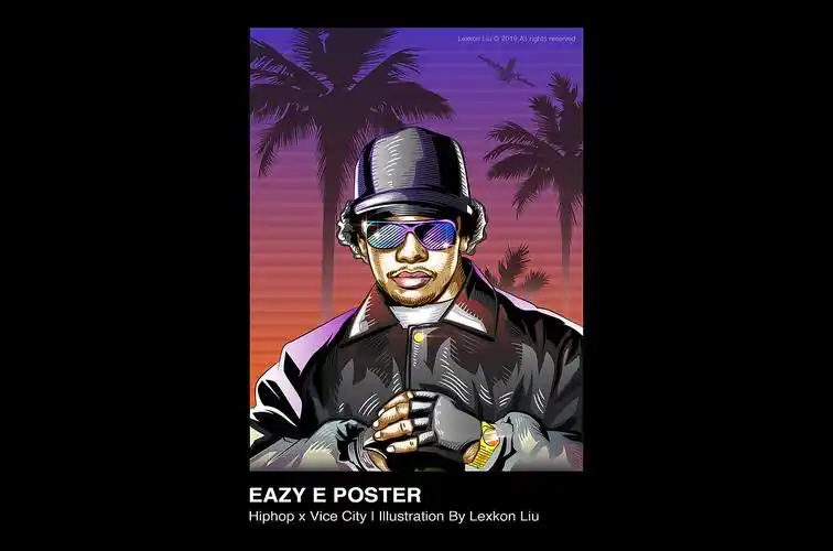 《hiphop x vice city》插画艺术项目