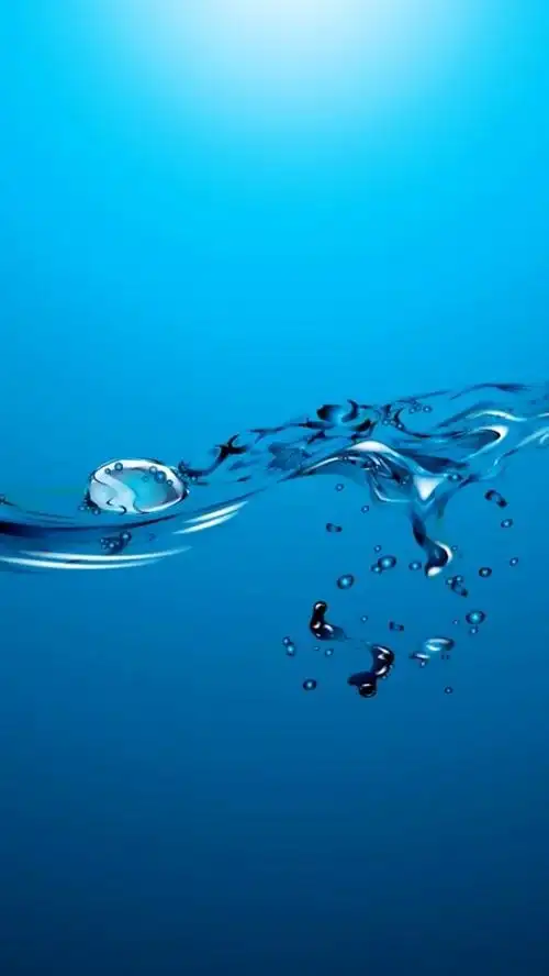 67蓝色海洋水珠,水滴,唯美,手机壁纸,锁屏图片-壁纸族