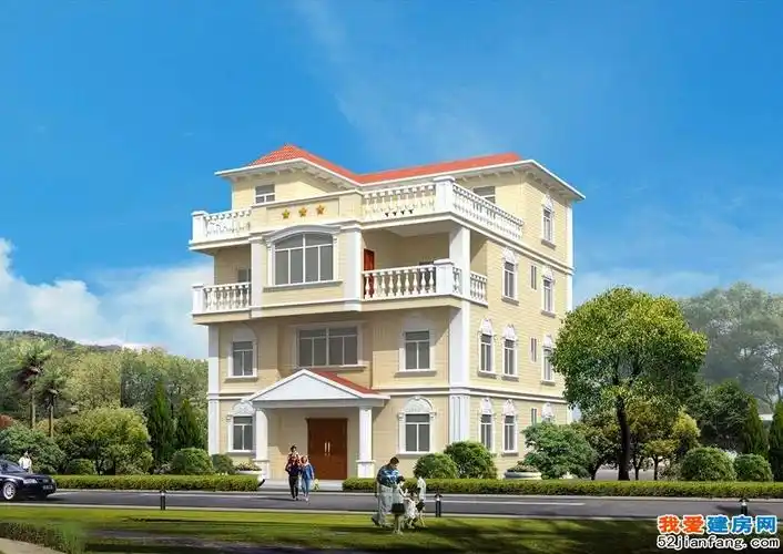 三层半大气露台别墅效果图