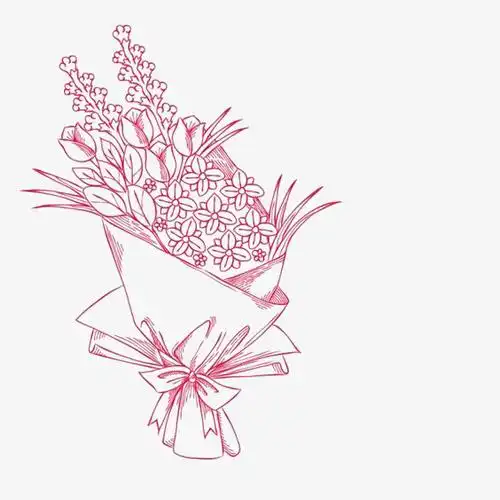 手绘花束