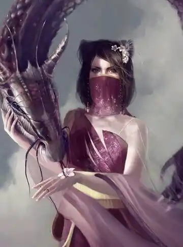 有什么带面纱的动漫游戏小说女角色?最好是古装,求图,多多益善