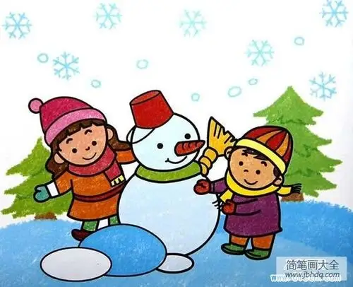 简笔画大全 儿童画 其他冬天来了,小朋友们下雪的时候会堆雪人吗?