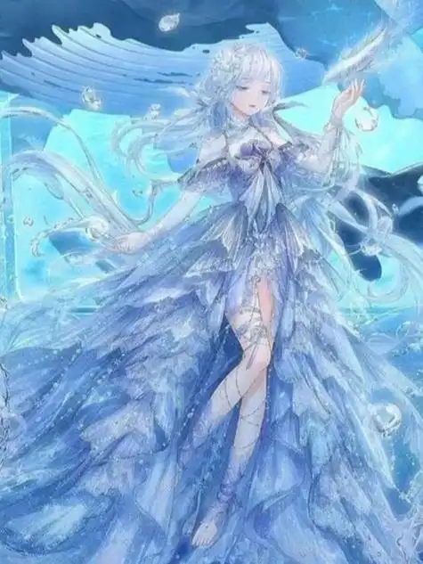 水瓶座好看的动漫少女图片