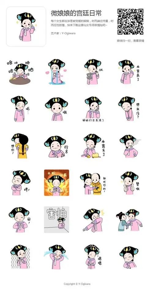 微信表情丨微娘娘的宫廷日常
