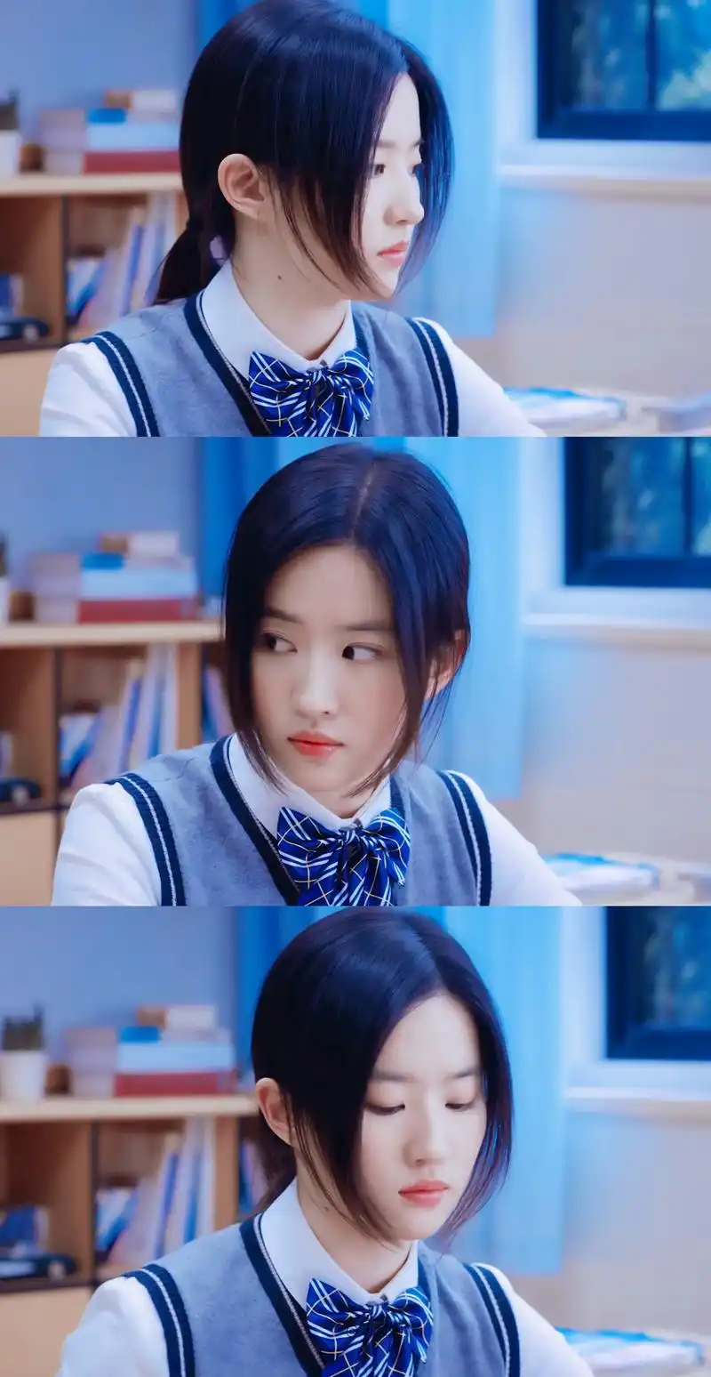 穿上校服的刘亦菲好美,真得让粉丝们惊艳不已!