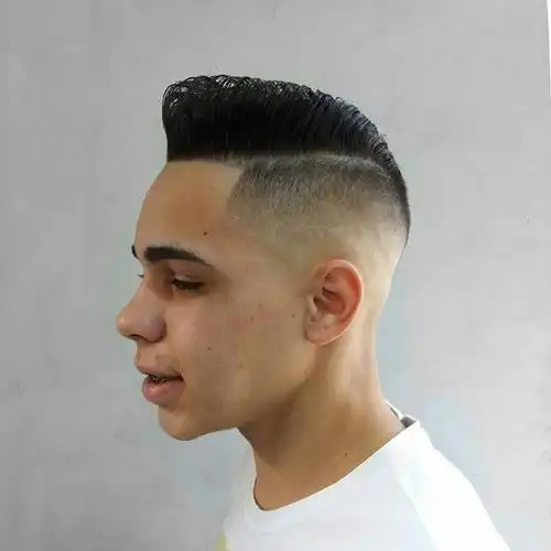 欧美男士渐变发型侧面效果图大全