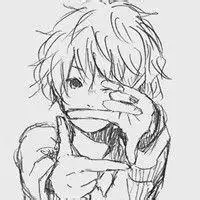 qq头像漫画男生素描