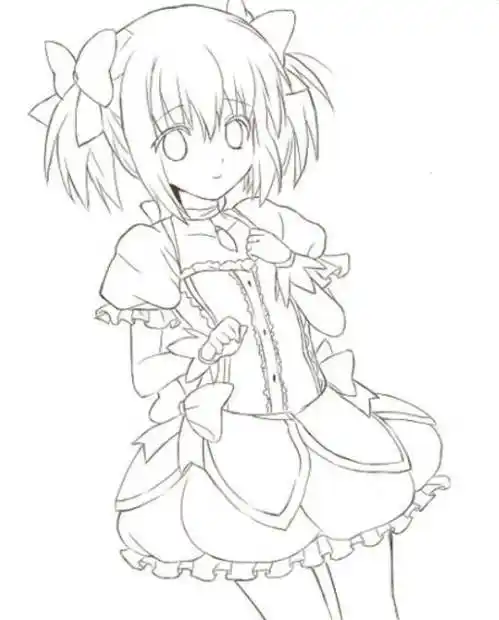 动漫女孩简笔画动漫女孩简笔画古装