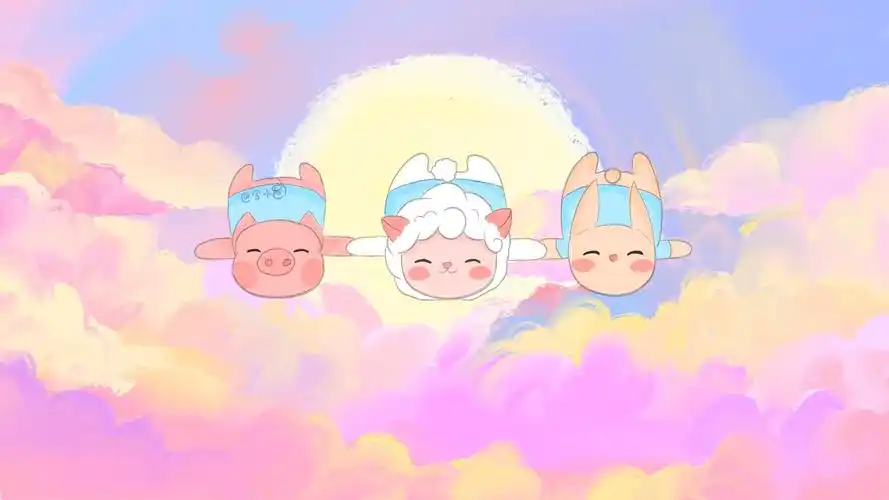 少女心治愈可爱ipad桌面壁纸_卡通动漫_壁纸下载_美桌网