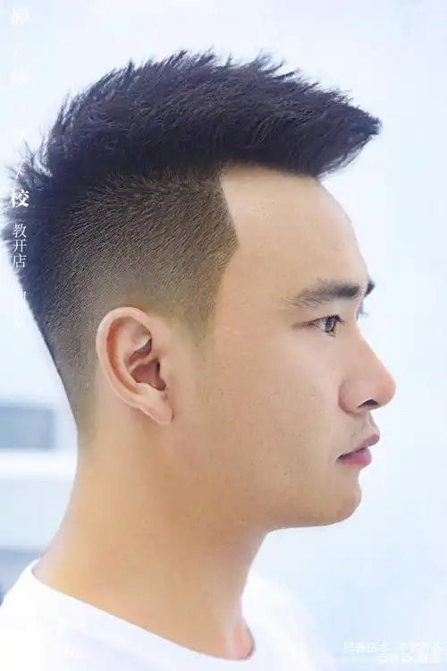 美式前刺造型 静莎职业学校 美发培训学院作品