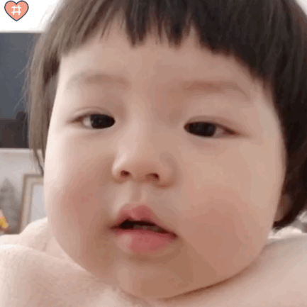 萌娃丸子妹表情包动图