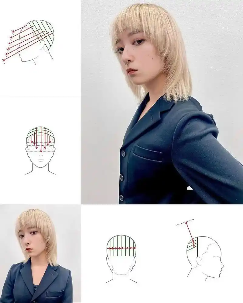 abc 立体几何剪裁头型图解合集.我欠你的剪发真理 将在发型 - 抖音