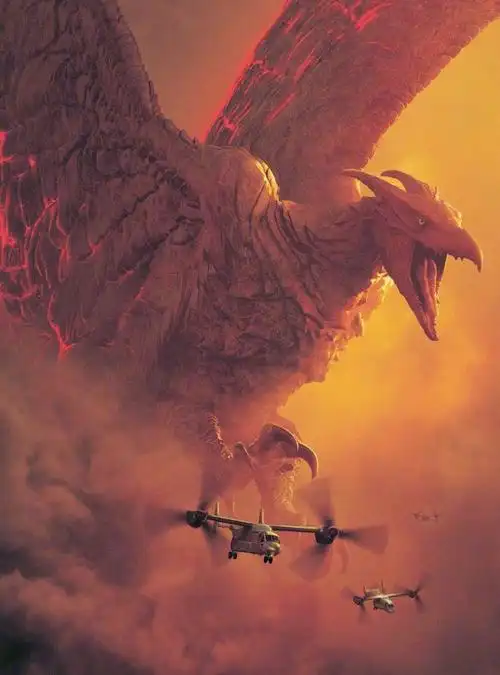 《哥斯拉2》拉顿口吐岩浆,哥总亮成花椰菜,魔斯拉太优秀了