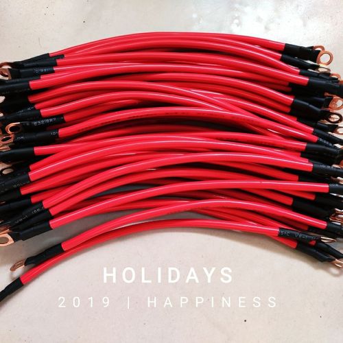 6平方10-40cm电动车电瓶连接线电瓶连接线摩托车电池连接线水电瓶